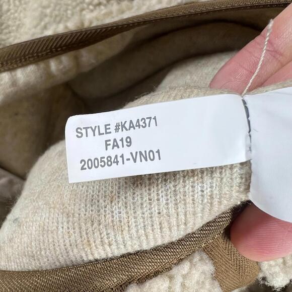 J Crew Nordic Sherpa Fleece Shawl-Collar Jacket Mens Sz XXL Full Zip Snap Front - Picture 8 of 13